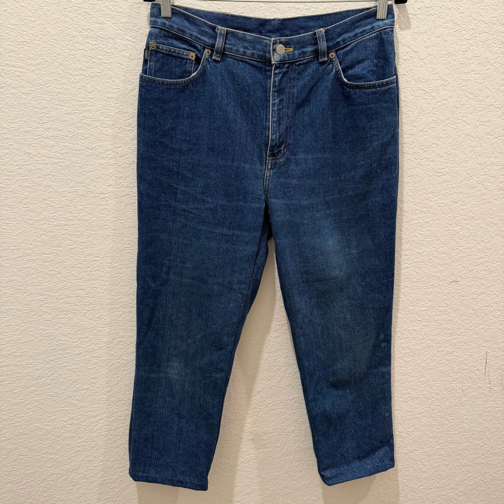 Lauren Ralph Lauren Jeans Co Blue High Rise Straight Leg Denim Pants Womens 10